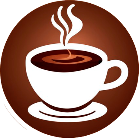 Website logo: A cup of hot coffee.